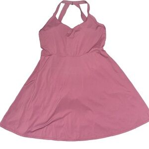 HALARA Pink Halter Dress